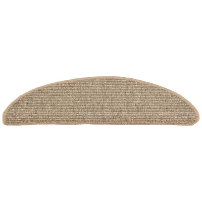 Itsekiinnittyvät porrasmatot 15 kpl 56x17x3 cm tumma beige