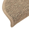 Itsekiinnittyvät porrasmatot 15 kpl 56x17x3 cm tumma beige