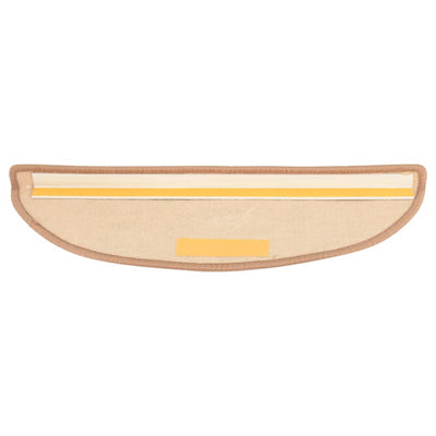 Itsekiinnittyvät porrasmatot 15 kpl 56x17x3 cm vaaleanruskea