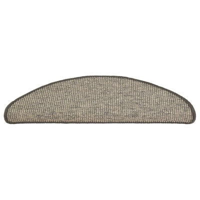 Itsekiinnittyvät porrasmatot 15 kpl harmaa ja beige 65x21x4 cm