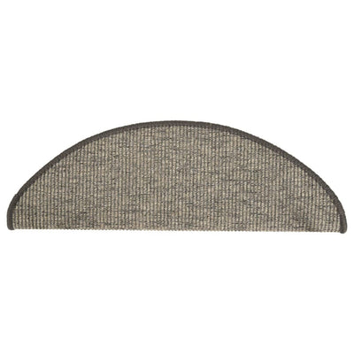 Itsekiinnittyvät porrasmatot 15 kpl harmaa ja beige 65x21x4 cm