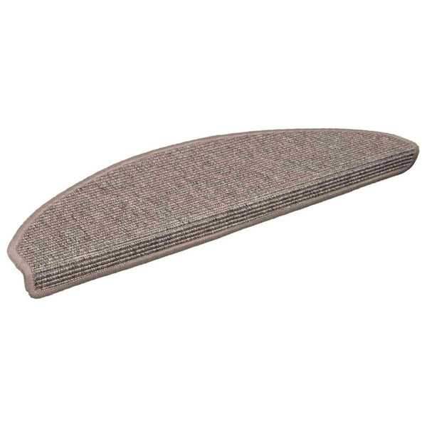 Porrasmatot 15 kpl 65x21x4 cm tummanbeige puolipyöreä suuri