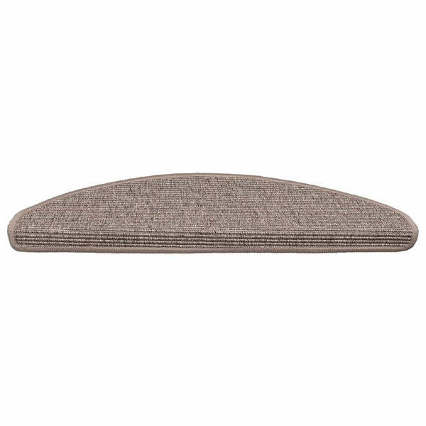Porrasmatot 15 kpl 65x21x4 cm tummanbeige puolipyöreä suuri