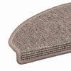 Porrasmatot 15 kpl 65x21x4 cm tummanbeige puolipyöreä suuri