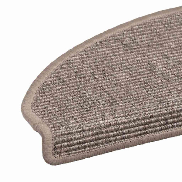 Porrasmatot 15 kpl 65x21x4 cm tummanbeige puolipyöreä suuri