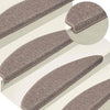 Porrasmatot 15 kpl 65x21x4 cm tummanbeige puolipyöreä suuri