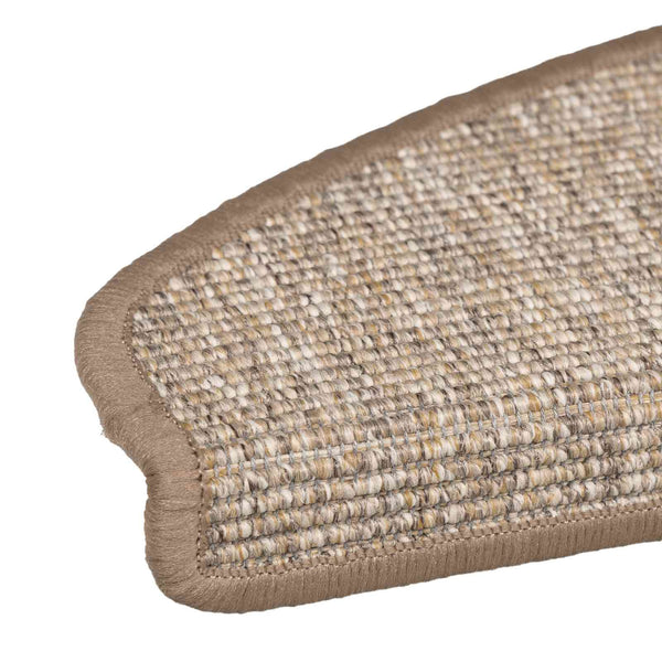 Porrasmatot 15 kpl 65x21x4 cm vaaleanruskea puolipyöreä suuri