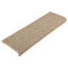 Itsekiinnittyvät porrasmatot 15 kpl tumma beige 65x21x4 cm