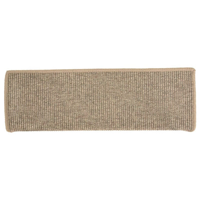 Itsekiinnittyvät porrasmatot 15 kpl tumma beige 65x21x4 cm