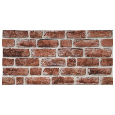 3D Seinäpaneelit tummanruskea tiilikuvio 10 kpl EPS