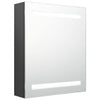 LED kylpyhuoneen peilikaappi harmaa 50x14x60 cm
