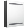 LED kylpyhuoneen peilikaappi harmaa 50x14x60 cm