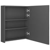 LED kylpyhuoneen peilikaappi harmaa 50x14x60 cm