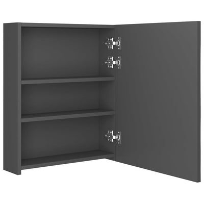 LED kylpyhuoneen peilikaappi harmaa 50x14x60 cm