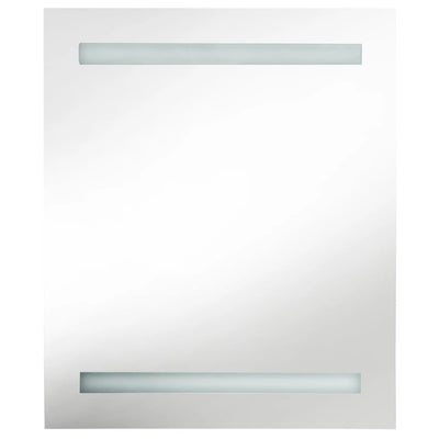 LED kylpyhuoneen peilikaappi kiiltävä harmaa 50x14x60 cm