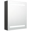 LED kylpyhuoneen peilikaappi antrasiitti 50x14x60 cm