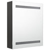 LED kylpyhuoneen peilikaappi antrasiitti 50x14x60 cm