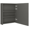 LED kylpyhuoneen peilikaappi antrasiitti 50x14x60 cm