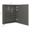 LED kylpyhuoneen peilikaappi antrasiitti 50x14x60 cm