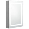 LED kylpyhuoneen peilikaappi betoninharmaa 50x13x70 cm