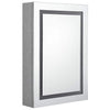 LED kylpyhuoneen peilikaappi betoninharmaa 50x13x70 cm