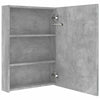 LED kylpyhuoneen peilikaappi betoninharmaa 50x13x70 cm
