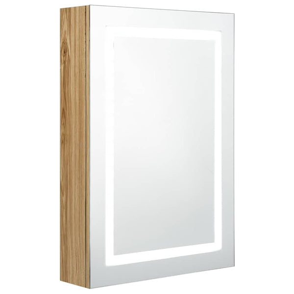 LED kylpyhuoneen peilikaappi tammi 50x13x70 cm