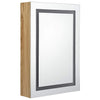 LED kylpyhuoneen peilikaappi tammi 50x13x70 cm