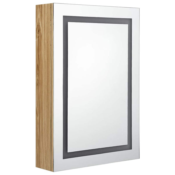 LED kylpyhuoneen peilikaappi tammi 50x13x70 cm