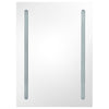 LED kylpyhuoneen peilikaappi betoninharmaa 50x13x70 cm
