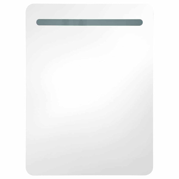 LED kylpyhuoneen peilikaappi kiiltävä musta 60x11x80 cm
