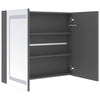 LED kylpyhuoneen peilikaappi harmaa 80x12x68 cm
