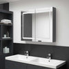 LED kylpyhuoneen peilikaappi harmaa 80x12x68 cm