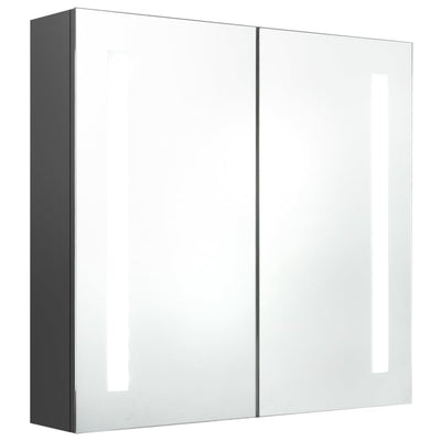 LED kylpyhuoneen peilikaappi harmaa 62x14x60 cm
