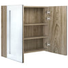LED kylpyhuoneen peilikaappi tammi 62x14x60 cm
