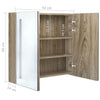 LED kylpyhuoneen peilikaappi tammi 62x14x60 cm