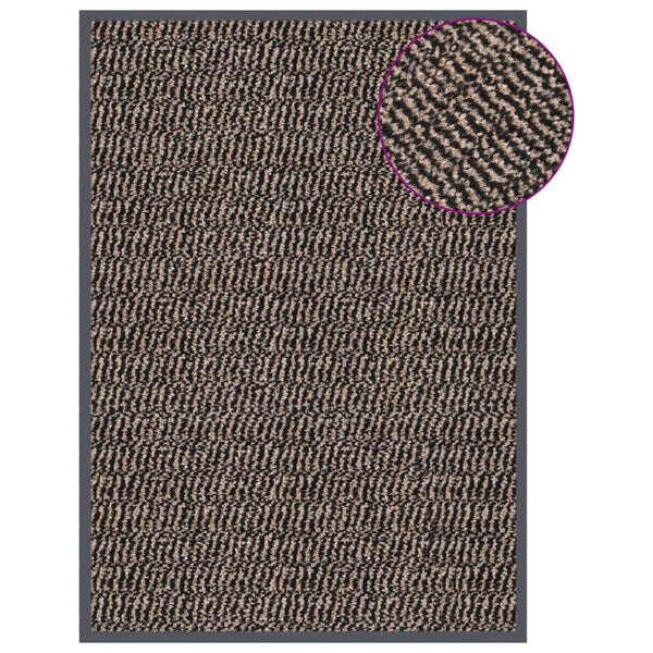 Tummanruskea ovimatto Rihawi 40x60cm (nukallinen)