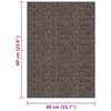 Tummanruskea ovimatto Rihawi 40x60cm (nukallinen)