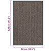 Tummanruskea ovimatto Rihawi 80x120cm (nukallinen)