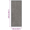 Vaaleanruskea ovimatto Rihawi 60x150cm (nukallinen)