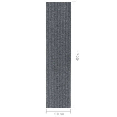 Käytävän kuramatto 100x450 cm harmaa