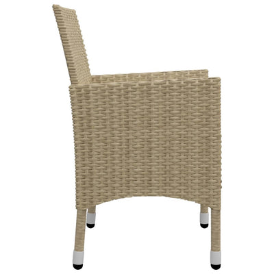 3-osainen ulkoruokailuryhmä beige