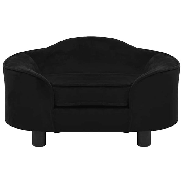 Koiran sohva musta 67x47x36 cm plyysi