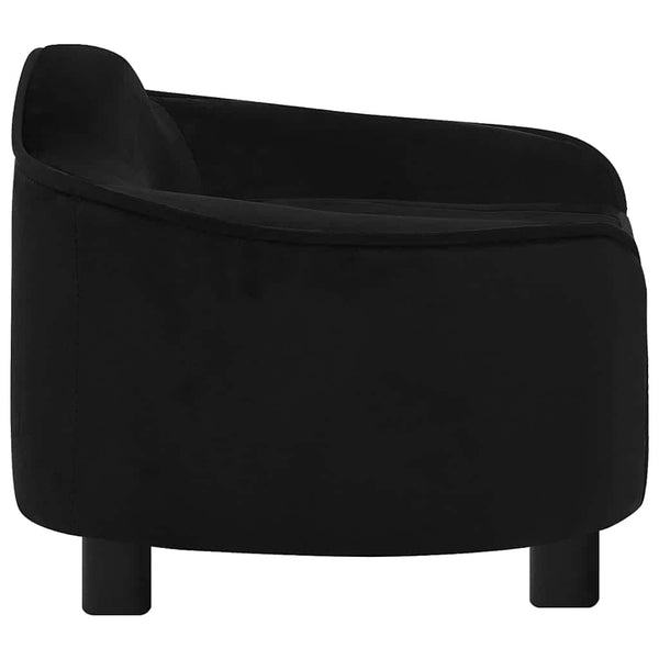 Koiran sohva musta 67x47x36 cm plyysi