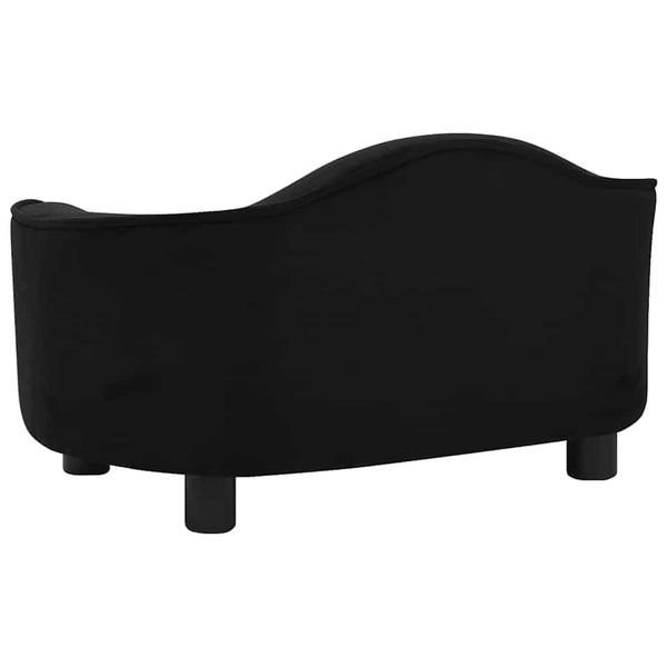 Koiran sohva musta 67x47x36 cm plyysi