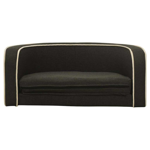 Taitettava koiran sohva harmaa 76x71x30 cm pellava pestävä