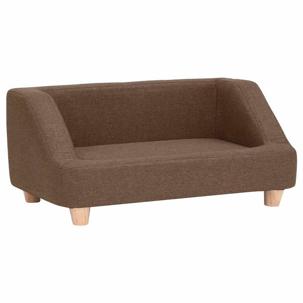Koiran sohva ruskea 95x63x39 cm pellava