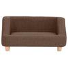 Koiran sohva ruskea 95x63x39 cm pellava