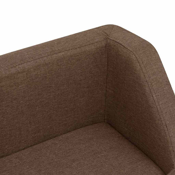 Koiran sohva ruskea 95x63x39 cm pellava