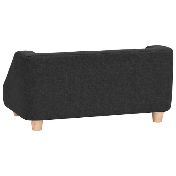 Koiran sohva musta 95x63x39 cm pellava